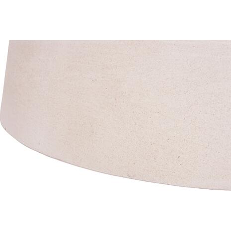 ΤΡΑΠΕΖΙ ΣΑΛΟΝΙΟΥ ΣΤΡΟΓΓΥΛΟ ΣΕΙΡΑ SANTORINI HM18050 MDF ΣΕ ΥΠΟΛΕΥΚΟ ΧΡΩΜΑ Φ80x35Υεκ.