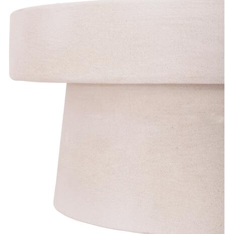 ΤΡΑΠΕΖΙ ΣΑΛΟΝΙΟΥ ΣΤΡΟΓΓΥΛΟ ΣΕΙΡΑ SANTORINI HM18050 MDF ΣΕ ΥΠΟΛΕΥΚΟ ΧΡΩΜΑ Φ80x35Υεκ.
