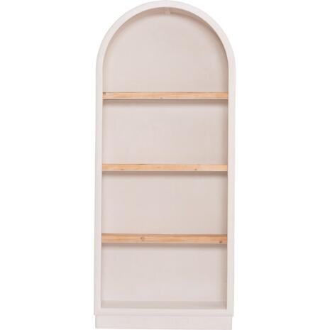 ΡΑΦΙΕΡΑ ΣΕΙΡΑ SANTORINI HM18044 MDF ΥΠΟΛΕΥΚΟ-ΡΑΦΙΑ ΞΥΛΟ ΕΛΑΤΟΥ ΦΥΣΙΚΟ 80x38x188,5Υεκ.