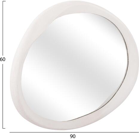 ΚΑΘΡΕΠΤΗΣ ΤΟΙΧΟΥ ΟΒΑΛ ΣΕΙΡΑ SANTORINI HM4513 MDF ΣΕ ΥΠΟΛΕΥΚΟ 90x3,2x60Υεκ