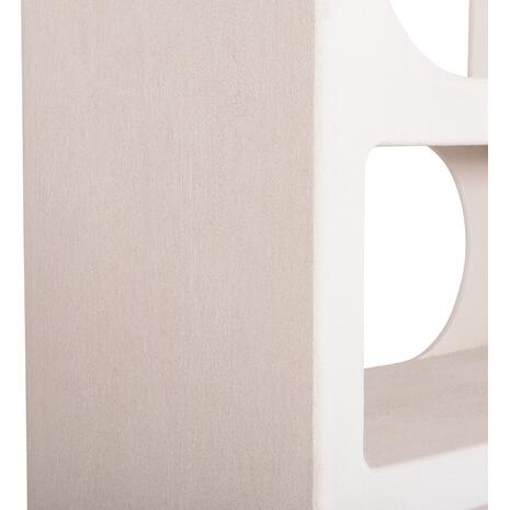 ΒΙΒΛΙΟΘΗΚΗ ΣΕΙΡΑ SANTORINI HM18062 MDF ΣΕ ΥΠΟΛΕΥΚΟ ΧΡΩΜΑ 80x38x180Yεκ.