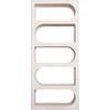 ΒΙΒΛΙΟΘΗΚΗ ΣΕΙΡΑ SANTORINI HM18062 MDF ΣΕ ΥΠΟΛΕΥΚΟ ΧΡΩΜΑ 80x38x180Yεκ.