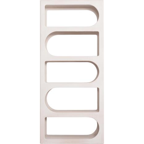 ΒΙΒΛΙΟΘΗΚΗ ΣΕΙΡΑ SANTORINI HM18062 MDF ΣΕ ΥΠΟΛΕΥΚΟ ΧΡΩΜΑ 80x38x180Yεκ.