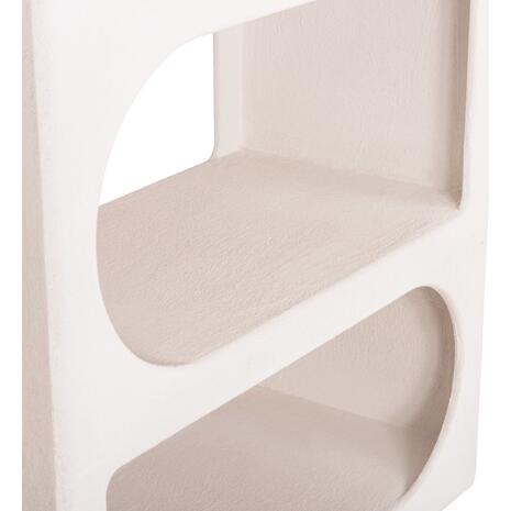 ΒΙΒΛΙΟΘΗΚΗ ΣΕΙΡΑ SANTORINI HM18062 MDF ΣΕ ΥΠΟΛΕΥΚΟ ΧΡΩΜΑ 80x38x180Yεκ.