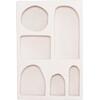 ΡΑΦΙΕΡΑ-ΚΟΜΜΟ ΣΕΙΡΑ SANTORINI HM18059 MDF ΣΕ ΥΠΟΛΕΥΚΟ 80x18x120Υεκ.
