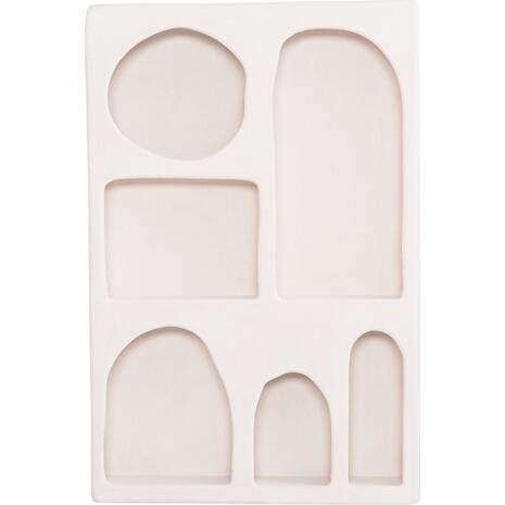 ΡΑΦΙΕΡΑ-ΚΟΜΜΟ ΣΕΙΡΑ SANTORINI HM18059 MDF ΣΕ ΥΠΟΛΕΥΚΟ 80x18x120Υεκ.