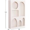 ΡΑΦΙΕΡΑ-ΚΟΜΜΟ ΣΕΙΡΑ SANTORINI HM18059 MDF ΣΕ ΥΠΟΛΕΥΚΟ 80x18x120Υεκ.