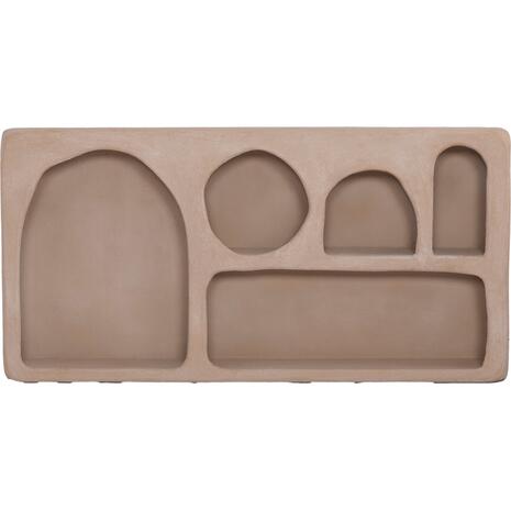 ΡΑΦΙ ΤΟΙΧΟΥ ΣΕΙΡΑ SANTORINI HM18063.02 MDF ΣΕ ΚΑΦΕ 120x18x60Υεκ.