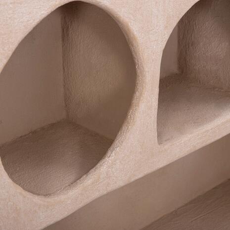 ΡΑΦΙ ΤΟΙΧΟΥ ΣΕΙΡΑ SANTORINI HM18063.02 MDF ΣΕ ΚΑΦΕ 120x18x60Υεκ.