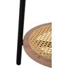 ΒΟΗΘΗΤΙΚΟ ΤΡΑΠΕΖAKI SEWELL HM18034 MDF ΣΕ ZEBRANO-ΜΕΤΑΛΛΙΚΑ ΠΟΔΙΑ-WICKER Φ45x55Υεκ