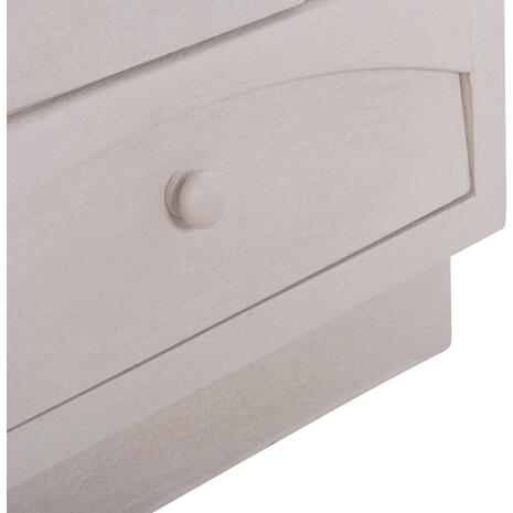 ΚΟΜΟΔΙΝΟ ΣΕΙΡΑ SANTORINI HM18047 MDF ΣΕ ΥΠΟΛΕΥΚΟ ΧΡΩΜΑ-3 ΣΥΡΤΑΡIA 48x38x55,5Υεκ.