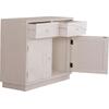 ΜΠΟΥΦΕΣ ΣΕΙΡΑ SANTORINI HM18046 MDF ΣΕ ΥΠΟΛΕΥΚΟ ΧΡΩΜΑ-2 ΣΥΡΤΑΡΙΑ & 2 ΠΟΡΤΕΣ 107x38x82,5Υεκ.