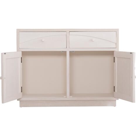 ΜΠΟΥΦΕΣ ΣΕΙΡΑ SANTORINI HM18046 MDF ΣΕ ΥΠΟΛΕΥΚΟ ΧΡΩΜΑ-2 ΣΥΡΤΑΡΙΑ & 2 ΠΟΡΤΕΣ 107x38x82,5Υεκ.