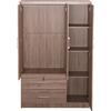 ΝΤΟΥΛΑΠΑ ΜΕ ΚΑΘΡΕΦΤΗ & ΣΥΡΤΑΡΙΑ JARRY HM2485.11 SONAMA OAK ΜΕΛΑΜΙΝΗ 119x48x183Υεκ