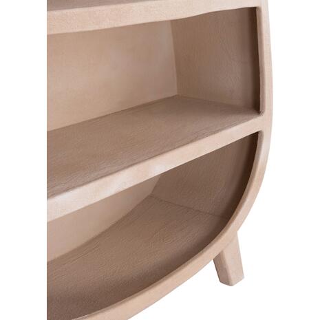 ΡΑΦΙΕΡΑ ΣΕΙΡΑ SANTORINI HM18060.02 MDF ΣΕ ΚΑΦΕ ΧΡΩΜΑ 120x38x133Υεκ.