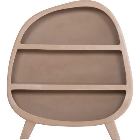 ΡΑΦΙΕΡΑ ΣΕΙΡΑ SANTORINI HM18060.02 MDF ΣΕ ΚΑΦΕ ΧΡΩΜΑ 120x38x133Υεκ.