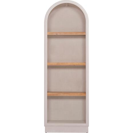 ΡΑΦΙΕΡΑ ΣΕΙΡΑ SANTORINI HM18045 MDF ΥΠΟΛΕΥΚΟ-ΡΑΦΙΑ ΞΥΛΟ ΕΛΑΤΟΥ ΦΥΣΙΚΟ 60x38,5x179Υεκ.