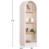 ΡΑΦΙΕΡΑ ΣΕΙΡΑ SANTORINI HM18045 MDF ΥΠΟΛΕΥΚΟ-ΡΑΦΙΑ ΞΥΛΟ ΕΛΑΤΟΥ ΦΥΣΙΚΟ 60x38,5x179Υεκ.