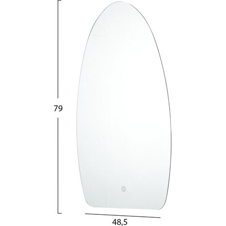 ΚΑΘΡΕΠΤΗΣ TOIXOY ΣΕΙΡΑ TORCH HM4496 ΧΩΡΙΣ ΠΛΑΙΣΙΟ-LED ΟΠΙΣΘΙΟΣ ΦΩΤΙΣΜΟΣ 48,5x79Υεκ.