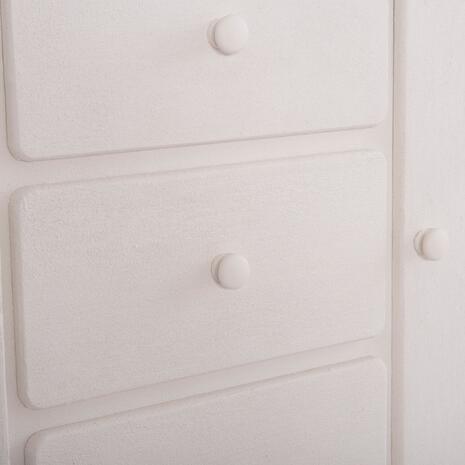 ΜΠΟΥΦΕΣ ΣΕΙΡΑ SANTORINI HM18048 MDF ΣΕ ΥΠΟΛΕΥΚΟ ΧΡΩΜΑ-3 ΣΥΡΤΑΡΙΑ & 2 ΠΟΡΤΕΣ 120x38x80Υεκ.