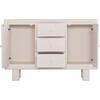 ΜΠΟΥΦΕΣ ΣΕΙΡΑ SANTORINI HM18048 MDF ΣΕ ΥΠΟΛΕΥΚΟ ΧΡΩΜΑ-3 ΣΥΡΤΑΡΙΑ & 2 ΠΟΡΤΕΣ 120x38x80Υεκ.
