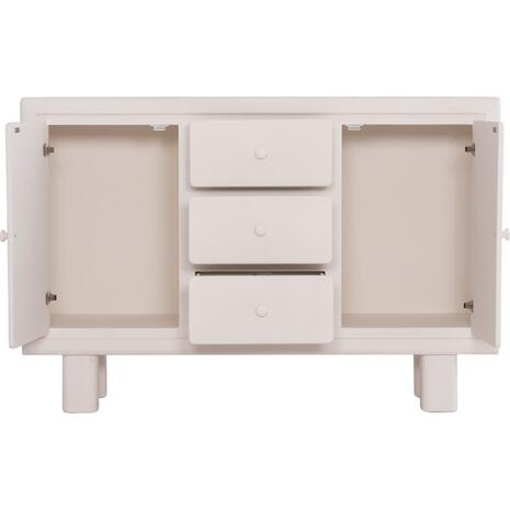ΜΠΟΥΦΕΣ ΣΕΙΡΑ SANTORINI HM18048 MDF ΣΕ ΥΠΟΛΕΥΚΟ ΧΡΩΜΑ-3 ΣΥΡΤΑΡΙΑ & 2 ΠΟΡΤΕΣ 120x38x80Υεκ.