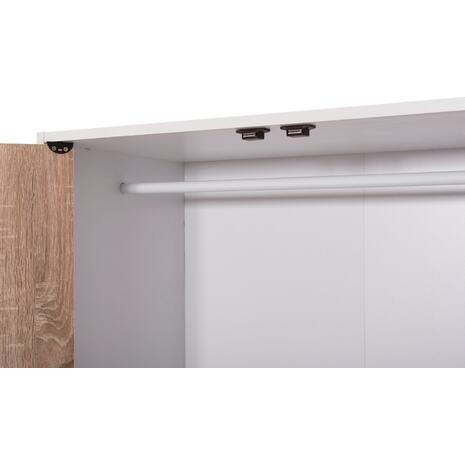 ΝΤΟΥΛΑΠΙ ΜΕ 4 ΑΠΟΘ.ΧΩΡΟΥΣ MATIN HM2480.01 SONAMA OAK-ΛΕΥΚΗ ΜΕΛΑΜΙΝΗ 117x39,5x99,5Υεκ