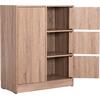 ΝΤΟΥΛΑΠΙ ΜΕ 4 ΑΠΟΘ.ΧΩΡΟΥΣ MATIN HM2479.02 SONAMA OAK ΜΕΛΑΜΙΝΗ 80x39,5x99,5Υεκ.