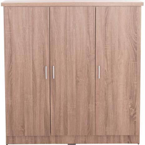 ΝΤΟΥΛΑΠΑ 3ΦΥΛΛΗ ΜΕ ΡΑΦΙΑ FUENTO HM2482.01 SONAMA OAK ΜΕΛΑΜΙΝΗ 120-116x40x123,5Υεκ.