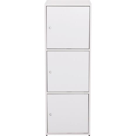 ΝΤΟΥΛΑΠΙ ΜΕ 3 ΑΠΟΘ. ΧΩΡΟΥΣ SORIANO HM9939.01 ΛΕΥΚΗ ΜΕΛΑΜΙΝΗ 40x39x119Υεκ.