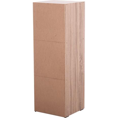 ΝΤΟΥΛΑΠΙ ΜΕ 3 ΑΠΟΘ. ΧΩΡΟΥΣ SORIANO HM9939.11 SONAMA OAK ΜΕΛΑΜΙΝΗ 40x39x119Υεκ.