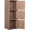 ΝΤΟΥΛΑΠΙ ΜΕ 3 ΑΠΟΘ. ΧΩΡΟΥΣ SORIANO HM9939.11 SONAMA OAK ΜΕΛΑΜΙΝΗ 40x39x119Υεκ.