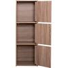 ΝΤΟΥΛΑΠΙ ΜΕ 3 ΑΠΟΘ. ΧΩΡΟΥΣ SORIANO HM9939.11 SONAMA OAK ΜΕΛΑΜΙΝΗ 40x39x119Υεκ.