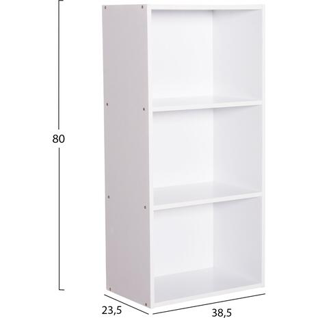 ΡΑΦΙΕΡΑ ΤΟΙΧΟΥ CUBICON HM9941.01 ΛΕΥΚΗ ΜΕΛΑΜΙΝΗ 38,5x23,5x80Υεκ.