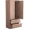 ΝΤΟΥΛΑΠΑ ΜΕ ΣΥΡΤΑΡΙΑ REINA HM2484.11 SONAMA OAK ΜΕΛΑΜΙΝΗ 80x48x183Υεκ.