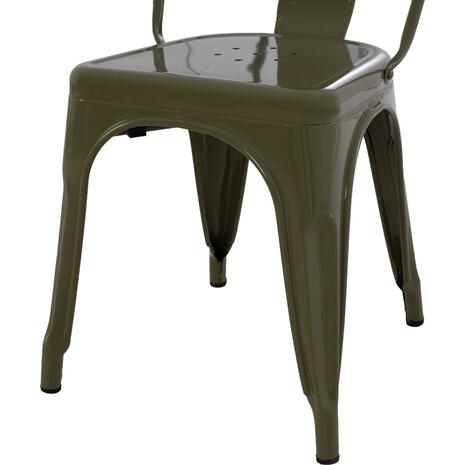 ΚΑΡΕΚΛΑ ΜΕΤΑΛΛΙΚΗ MELITA-PRO HM8641.43 ΣΕ DARK OLIVE GREEN 44x47x84.5Υεκ.