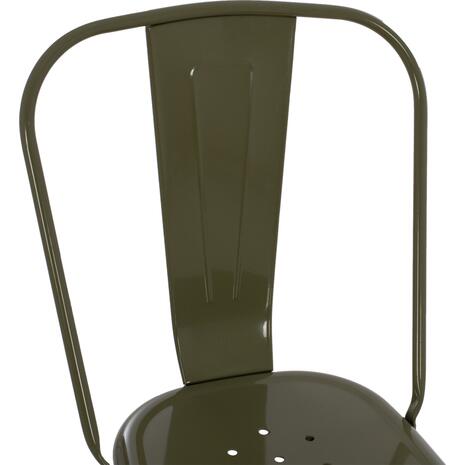 ΚΑΡΕΚΛΑ ΜΕΤΑΛΛΙΚΗ MELITA-PRO HM8641.43 ΣΕ DARK OLIVE GREEN 44x47x84.5Υεκ.