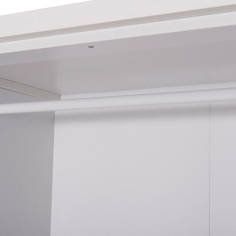 ΝΤΟΥΛΑΠΑ ΜΕ ΚΑΘΡΕΦΤΗ & ΣΥΡΤΑΡΙΑ JARRY HM2485.01 ΛΕΥΚΗ ΜΕΛΑΜΙΝΗ 119x48x183Υεκ