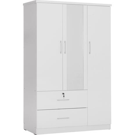 ΝΤΟΥΛΑΠΑ ΜΕ ΚΑΘΡΕΦΤΗ & ΣΥΡΤΑΡΙΑ JARRY HM2485.01 ΛΕΥΚΗ ΜΕΛΑΜΙΝΗ 119x48x183Υεκ