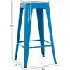 ΣΚΑΜΠΟ ΜΠΑΡ ΜΕΤΑΛΛΙΚΟ MELITA-PRO HM8642.48 ΣΕ ΜΠΛΕ 43x43x78Υεκ.