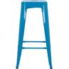 ΣΚΑΜΠΟ ΜΠΑΡ ΜΕΤΑΛΛΙΚΟ MELITA-PRO HM8642.48 ΣΕ ΜΠΛΕ 43x43x78Υεκ.