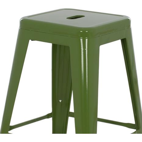 ΣΚΑΜΠΟ ΜΕΣΑΙΟΥ ΥΨΟΥΣ ΜΕΤΑΛΛΙΚΟ MELITA-PRO HM8573.53 ΣΕ LIGHT OLIVE GREEN 43x43x67Υεκ.