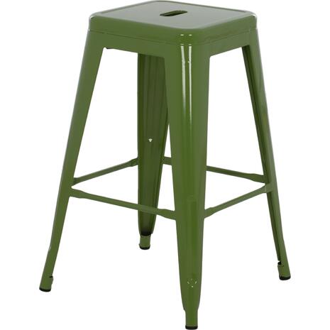 ΣΚΑΜΠΟ ΜΕΣΑΙΟΥ ΥΨΟΥΣ ΜΕΤΑΛΛΙΚΟ MELITA-PRO HM8573.53 ΣΕ LIGHT OLIVE GREEN 43x43x67Υεκ.
