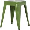 ΣΚΑΜΠΟ ΜΕΤΑΛΛΙΚΟ MELITA HM0096.53 ΣΕ LIGHT OLIVE GREEN ΧΡΩΜΑ 37x37x45Υεκ.