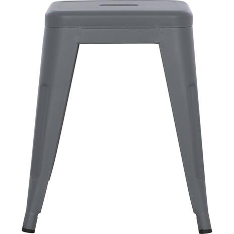ΣΚΑΜΠΟ ΜΕΤΑΛΛΙΚΟ MELITA HM0096.50 ΣΕ ΓΚΡΙ ΜΑΤ ΧΡΩΜΑ 37x37x45Υεκ.