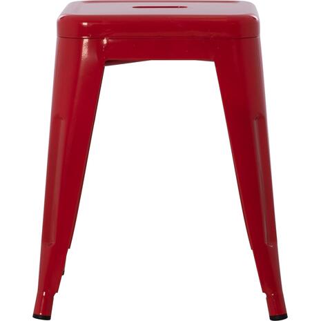 ΣΚΑΜΠΟ ΜΕΤΑΛΛΙΚΟ MELITA HM0096.44 ΣΕ ΚΟΚΚΙΝΟ ΧΡΩΜΑ 37x37x45Υεκ.