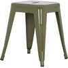 ΣΚΑΜΠΟ ΜΕΤΑΛΛΙΚΟ MELITA HM0096.43 ΣΕ DARK OLIVE ΧΡΩΜΑ 37x37x45Υεκ.