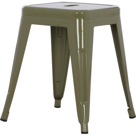ΣΚΑΜΠΟ ΜΕΤΑΛΛΙΚΟ MELITA HM0096.43 ΣΕ DARK OLIVE ΧΡΩΜΑ 37x37x45Υεκ.