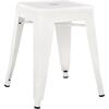 ΣΚΑΜΠΟ ΜΕΤΑΛΛΙΚΟ MELITA HM0096.41 ΣΕ MILK WHITE ΧΡΩΜΑ 37x37x45Υεκ.