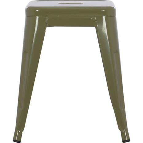 ΣΚΑΜΠΟ ΜΕΤΑΛΛΙΚΟ MELITA HM0096.43 ΣΕ DARK OLIVE ΧΡΩΜΑ 37x37x45Υεκ.